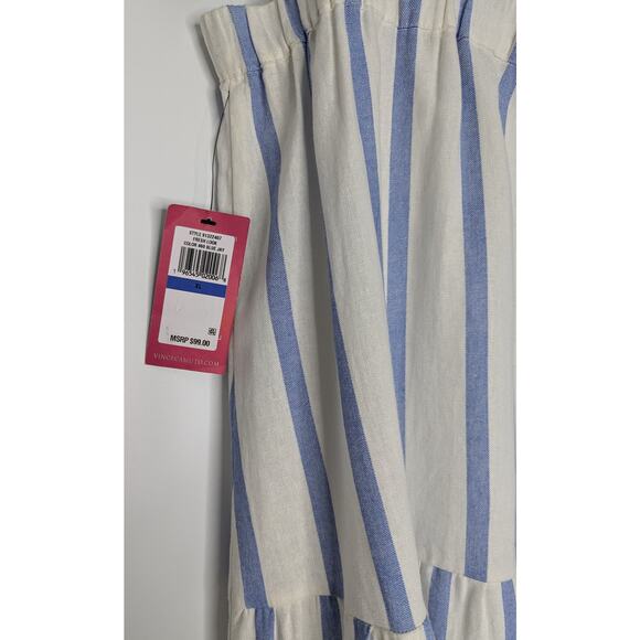 Vince Camuto Blue and White Striped Skirt - Picture 3 of 8